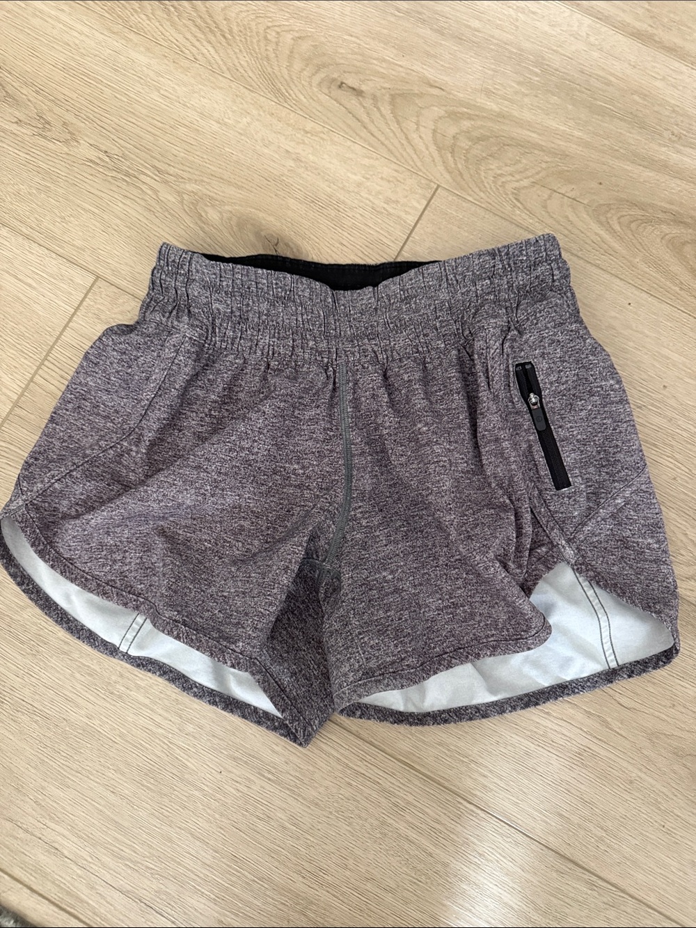 lululemon athletica Heathered Plum-Gray Athletic Shorts